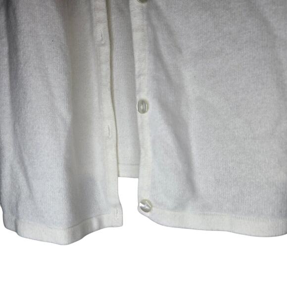 NORTON MCNAUGHTON White Cardigan Size Large [0304] - Picture 4 of 10